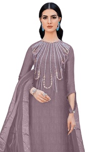 Thiết Kế Phong Cách Áo Cổ Điển Nặng Thủ Công Phong Cách Kurti Cặp Với Glamours Mô Hình Trong Tay Áo Pant Với Ưa Thích Dupatta - Product Image 2