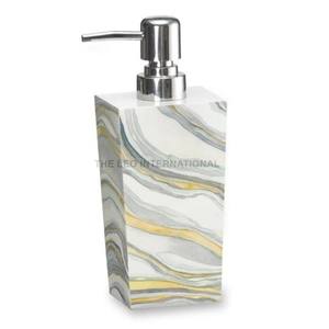 Bathroom Square Bamboo Manual Liquid Soap <b>Dispenser</b> Hand Pump Sanitizer <b>Dispenser</b> <b>Bottle</b> Natural Color - Product Image 4