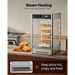Scaldapizza Commerciale a 4 Livelli con Riscaldamento a Vapore, Capacità 14 Pizze, 86-185 Fahrenheit, Controllo Manuale della Temperatura - Product Image 5