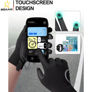 Breathable Bike <b>Gloves</b> for Men Women, Full Finger Pad Cycling <b>Gloves</b>, <b>Touchscreen</b> Reflective Mountain Biking Bicycle - Product Image 5