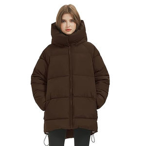 Chaquetas acolchadas de color sólido de alta calidad para mujer al por mayor, producto más popular, diseño personalizado - Product Image 4