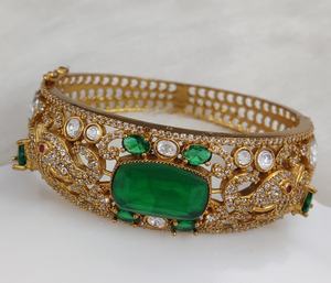 Pulsera Abrible de Moissanita Polki y Piedra Doble de Calidad Premium, Hermosos Colores Disponibles, Perfecta para Usar en Fiestas - Product Image 1