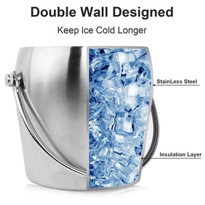 Cubo para hielo de acero inoxidable de primera calidad que garantiza una apariencia sofisticada y profesional - Product Image 5