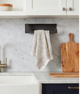 Farmhouse Metal Shelf With <b>Paper</b> Towel Holder Wall Mounted <b>Tissue</b> Roll Dispenser Durable Kitchen Storage Stand And Bathroom Use - Product Image 3