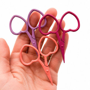 Cute Small Heart Scissors Mini Sewing Scissors Fine Point <b>Thread</b> Snips Craft <b>Tool</b> Manufacturer - Product Image 1