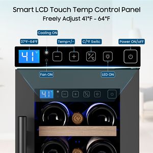 Frigorifero per Vino da 12 Pollici, da Incasso o Indipendente, con Capacità per 21 Bottiglie di Vino - Product Image 5