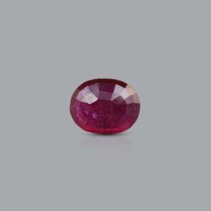 4 Carat Oval Cut Ruby Loose Gemstone for Fine Jewelry - Product Image 2