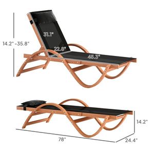 Chaises longues en rotin confortables pour l'extérieur - Product Image 1