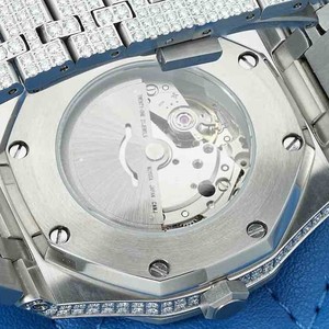 Luxury Moissanite Diamond Automatic Movement Watch Pretty Rose Gold D-VVS Bust <b>Down</b> Iced Out For Watch With Stainless Steel Case - Product Image 4