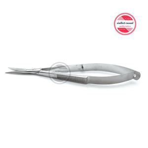 Nouvelle arrivée Castroviejo ciseaux droits pointus/pointus 4.5 "Micro poignée à ressort Instruments de chirurgie allemand en acier inoxydable - Product Image 4