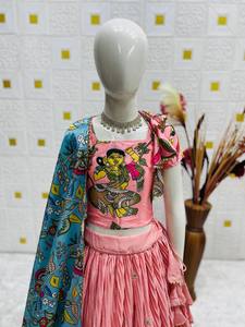 Ensemble Lehenga Choli pour enfants avec dupatta imprimé – Tenue ethnique pour filles pour mariage et fêtes - Product Image 5