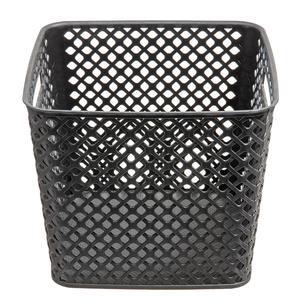 Cesta de Almacenamiento Compacta de Metal Negro, Organizador de Baño Resistente - Product Image 2