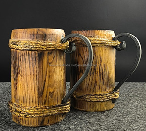 Taza de Café de Madera Rústica, Producto de Exportación de la Mejor Calidad de la India, Diseño Tradicional Hecho a Mano, Artículo para Beber - Product Image 2