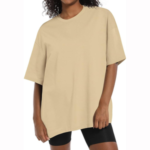Camiseta Casual Oversize de Algodón para Mujer, Personalizada, al por Mayor, OEM ODM, 100% Algodón, Corte Holgado - Product Image 6