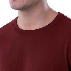 High Quality Men's <b>Long</b> <b>Sleeve</b> T-Shirt Polyester/Cotton Blend Knitted Fabric Slim Fit O-Neck Breathable Customized Logo Letter - Product Image 5