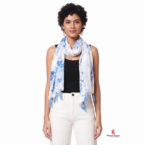 Digital Printed Luxury Long <b>Scarf</b> Soft Fabric Head <b>Scarf</b> Low MOQ Private Label OEM ODM Fabric Products Manufacturer - Product Image 1