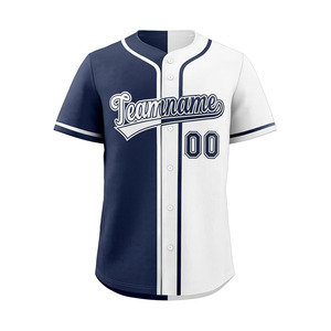 Custom Split Baseball Jersey Button Down Shirt Sports Personalized Stitched Name Number for Men/Women/Boy - Product Image 1