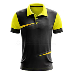 Ensemble de maillots de cricket et de pantalons pour hommes, personnalisés avec le logo de l'équipe, anti-rides, à séchage rapide, en polyester, polos et pantalons, vêtements de sport pour adultes - Product Image 1