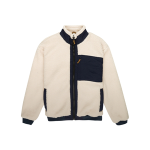 Abrigo de invierno de sherpa para hombre, personalizado, de color liso, con cremallera, manga larga, holgado, al por mayor, chaqueta de lana polar, estilo moda urbana - Product Image 5