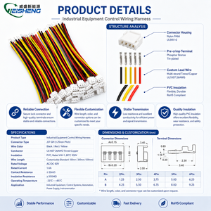 Kabel Elektronik Kustom 4 Pin PH1.0mm Pitch Single Head Terminal Wire Harness Inti Tembaga Crimped untuk Kontrol Industri - Product Image 3