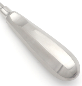 46 Posterior Flared Tip Elevator Distal Angled 2.75mm 15.5cm Smooth Non Serrated Dental Extraction Instrument Hollow Handle - Product Image 3