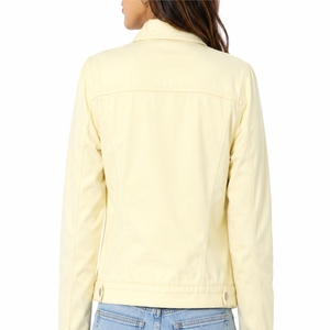 Chaqueta Vaquera para Mujer, Transpirable, con Estampado de Halcón, Cuello con Botones, Logotipo Frontal, Estilo Primavera, Hecha a Medida - Product Image 2