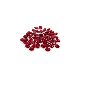 Rubis naturels de Bangkok, ovales calibrés 5x7mm, pierres précieuses facettées naturelles, prêtes à l'emploi pour la création de bijoux - Product Image 1