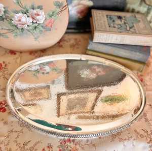 Assiette de présentation en fer nickelé au design standard pour la maison et les tables de mariage, plateau décoratif en métal fait main - Product Image 5