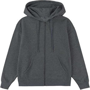 2026 High Quality Knitted Cotton Unisex Hooded Zip-up Fleece Eco-Friendly Hoodie Custom Logo Brand Breathable Plus Size Print - Product Image 1