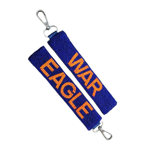 Porte-clés artisanal en cuir multi-brins, durable, avec perles brodées et motifs d'amour complexes - Product Image 2