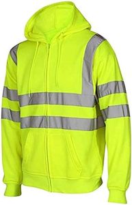 Sweat à capuche de travail haute visibilité avec bandes réfléchissantes et poches pour l'extérieur - Product Image 5
