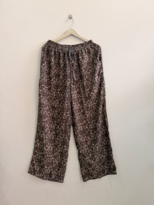 Boho Vintage <b>Silk</b> Straight Pants Hippie Style Eco-Friendly Breathable <b>Trouser</b> for <b>Women</b> - Product Image 6