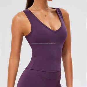 Ensemble de yoga 2 pièces pour femme, couleur unie, col carré, bretelles spaghetti, imprimé frontal, taille mi-haute, anti-transpiration, tenue de sport - Product Image 2