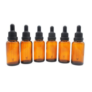 Unalilia <b>Amber</b> Glass Leakproof Tincture Dropper <b>Bottle</b> Custom Color Logo Screen Printed Essential Oils Skin Care Serum Eye Cream - Product Image 6