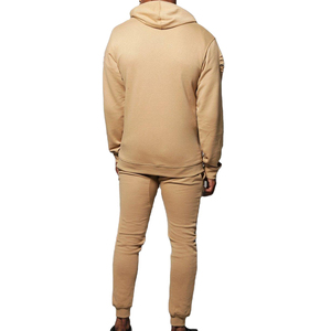 Custom Printed Two-Piece Solid Distressed Pullover Hoodie Straight Leg <b>Flared</b> Fleece-Lined <b>Sweatpants</b> Winter Streetwear - Product Image 2
