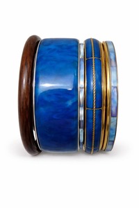 Luxury Metal Wood Resin <b>Bangles</b> <b>Bracelet</b> With Unique Handmade Finish For Fashion Accessories And Gift Collections - Product Image 2