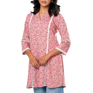 Robes décontractées élégantes pour femmes, motif floral, détail boutonné – Respirantes, écologiques, pour un usage quotidien, été, printemps, extérieur - Product Image 1