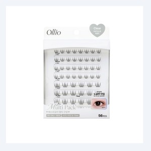 Extensions de cils individuelles Ollio sans colle, multi-pack transparent, fabriqué en Corée, faux cils magnétiques - Product Image 1