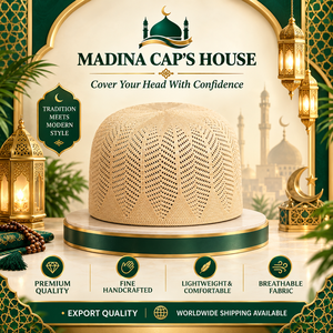 MADINA CAP'S HOUSE Bonnet Kufi en maille de coton tricoté couleur unie, respirant et léger, casquette islamique toutes saisons - Product Image 3