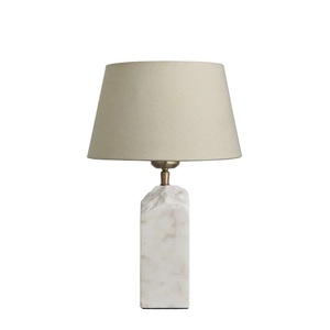 Lámpara de Acento Minimalista de Mármol con Elegante Estructura Cilíndrica, Pantalla Premium y Estilo Sofisticado para el Hogar - Product Image 4