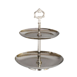 Wholesale Antique Metal Decorative <b>Cake</b> <b>Stand</b> 2 Tier Serving Ware Cup <b>Cake</b> <b>Stand</b> For Wedding Parties Catering <b>Stand</b> On-Sale - Product Image 2