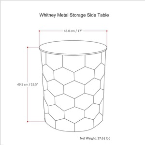 Modern Eco-Friendly Handmade Durable Hammered Iron Storage Coffee <b>Table</b>-Portable Living Room Furniture - Product Image 6