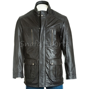 Abrigo Largo de Piel de Oveja para Hombre, Resistente, Cortavientos, Cálido, Robusto, Transpirable, para Invierno - Product Image 6