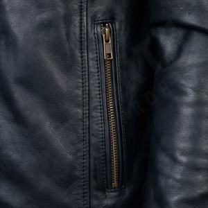 แจ็คเก็ตหนังแท้สำหรับขี่มอเตอร์ไซค์คุณภาพดีที่สุดสำหรับผู้ชาย รุ่นใหม่ล่าสุดสำหรับฤดูหนาว พร้อมแผ่นป้องกันที่ถอดออกได้ สามารถสั่งทำได้ - Product Image 5