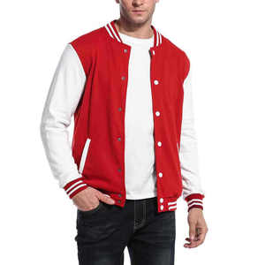 High Quality Winter College Baseball Varsity <b>Jacket</b> for <b>Men</b> Hip Hop Style <b>Long</b> Sleeves Front Pockets Stand Collar 100% Wool - Product Image 3