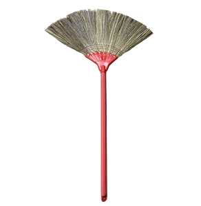 VINACRAFT JSC Balai en herbe naturelle avec manche en plastique, poils durs non tressés de haute qualité, 20-24 pouces, écologique, fait main, style basique - Product Image 1
