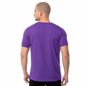 Men's for Short Sleeve O-Neck T-<b>Shirt</b> Regular Fit Casual <b>Geometric</b> Pattern Knitted Cotton Jersey Anti-Pilling 320g Front Logo - Product Image 3
