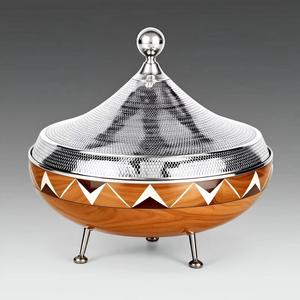 Olla térmica de madera con aislamiento para mantener la comida caliente, con perilla redonda - Product Image 5