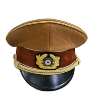 Reproduction de casquette/visière allemande Heer de la Seconde Guerre mondiale, de haute qualité, personnalisable, respirante, pour collectionneurs de matériel militaire et reconstitutions historiques.