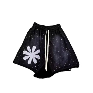 ผ้าฟรนซ์เทอร์รี่สำหรับผู้ชายเสื้อผ้าลำลองซักด้วยกรดทำจากผ้าฝ้าย100% สั้น - Product Image 5